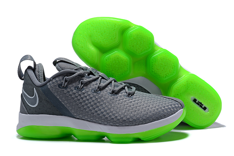 Nike Lebron 14 Low Grey Green Shoes